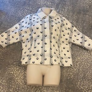 HOTEL PARTICULIER PEARL GORGEOUS 3/4 LENGTH SLEEVE JACKET NWOT